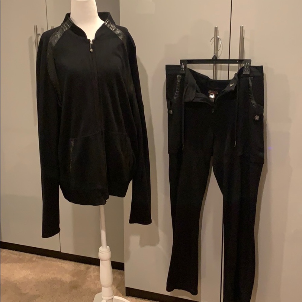 Roberto Cavalli gym track suit